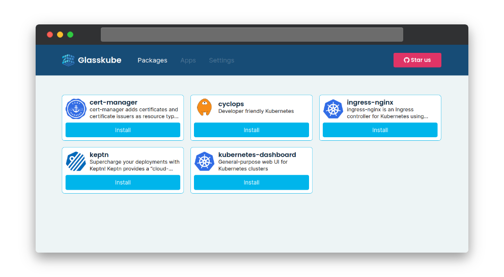 Install Cyclops with Glasskube Install Cyclops with Glasskube