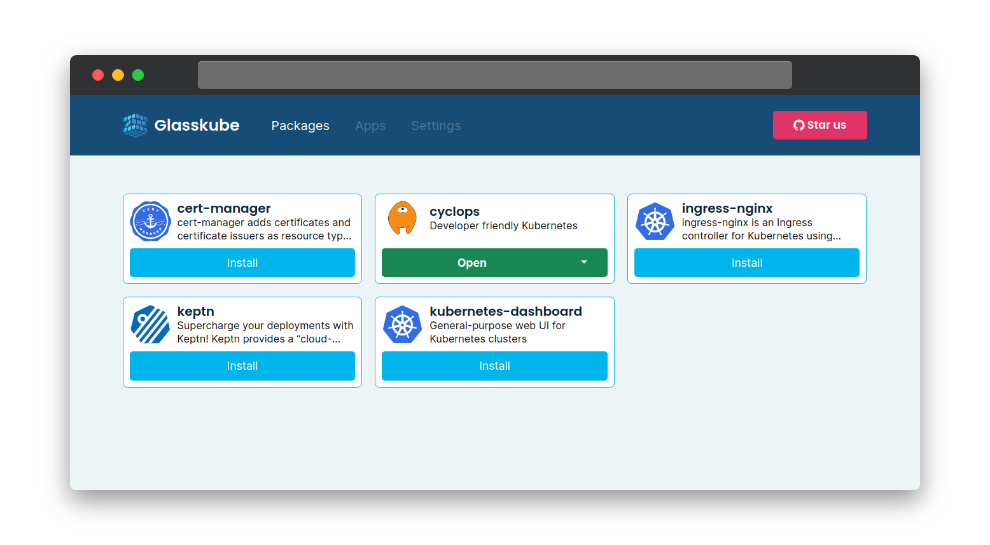 Open Cyclops with Glasskube Open Cyclops with Glasskube